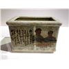 Image 1 : RECTANGULAR CULTURAL REVOLUTIONARY BRUSH POT