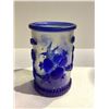 Image 1 : COBALT BLUE PEKING GLASS BRUSH POT