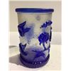 Image 3 : COBALT BLUE PEKING GLASS BRUSH POT