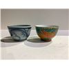 Image 1 : FAMILLE ROSE PHOENIX CUP AND BLUE AND WHITE CLOUDS CUP