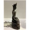 Image 2 : CINNABAR AND LACQUERED BRONZE BUDDHA FIGURE