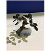 Image 2 : BLACK TOURMALINE CRYSTAL TREE SMALL ON AMETHYST GEODE BASE RETAIL $249.51 APPROX 4X2X1-1/2"