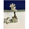 Image 2 : ROSE QUARTZ CRYSTAL TREE SMALL ON AMETHYST GEODE BASE RETAIL $249.51 APPROX 5X1X1-1/2"