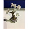 Image 2 : ROSE QUARTZ CRYSTAL TREE SMALL ON AMETHYST GEODE BASE RETAIL $249.51 APPROX 5X2X2"