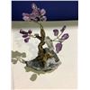 Image 2 : AMETHYST CRYSTAL TREE SMALL ON AMETHYST GEODE BASE RETAIL $249.51 APPROX 5X2X2-1/2"