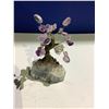 Image 2 : AMETHYST CRYSTAL TREE SMALL ON AMETHYST GEODE BASE RETAIL $249.51 APPROX 4-1/2X2-1/2X1-1/2"