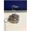 Image 2 : AMETHYST GEODE BRAZIL CANDLE HOLDER RETAIL $389.51 APPROX 4-1/2X3-1/2X3"