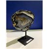 Image 2 : AGATE SLICE ON METAL STAND- AGATE SIZE APPROX 8X5"-RETAIL $2498.51