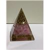 Image 2 : ORGONITE ROSE QUARTZ PYRAMID 2.5 X 3" RETAIL $189.51