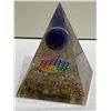 Image 2 : ORGONITE ROSE QUARTZ PYRAMID 2.5 X 3" RETAIL $189.51