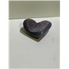 Image 2 : AMETHYST HEART APPROX 2.5 X .25" RETAIL $249.51