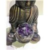 Image 2 : AMETHYST BUDDHA STATUE APPROX 9" TALL RETAIL $889.51