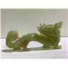 Image 1 : CARVED JADE DRAGON STATUE APPROX 6 X 3"