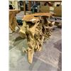 Image 2 : SOLID TEAK ROOT CONSOLE TABLE APPROX 47" X 16"