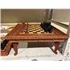 Image 2 : 100% HAND-CARVED CHESS SET IMPORTED FROM BALI 13X13"