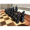 Image 3 : 100% HAND-CARVED CHESS SET IMPORTED FROM BALI 13X13"