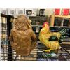 Image 2 : MONKEY (10") & CHICKEN (9") PLASTIC FIGURES