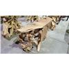 Image 2 : SOLID TEAK ROOT CONSOLE TABLE APPROX 47" X 16"