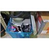 Image 2 : BIN OF ASSORTED SHOES, BOX OF ASSORTED KITCHENWARE & MORE