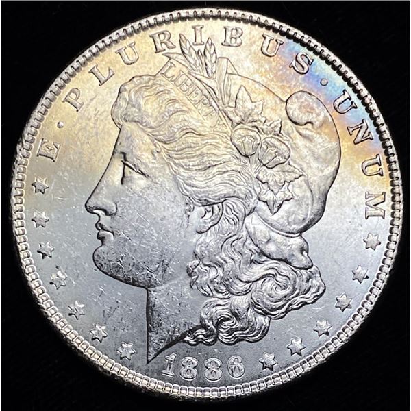 1886 Morgan Silver Dollar Toned MS63