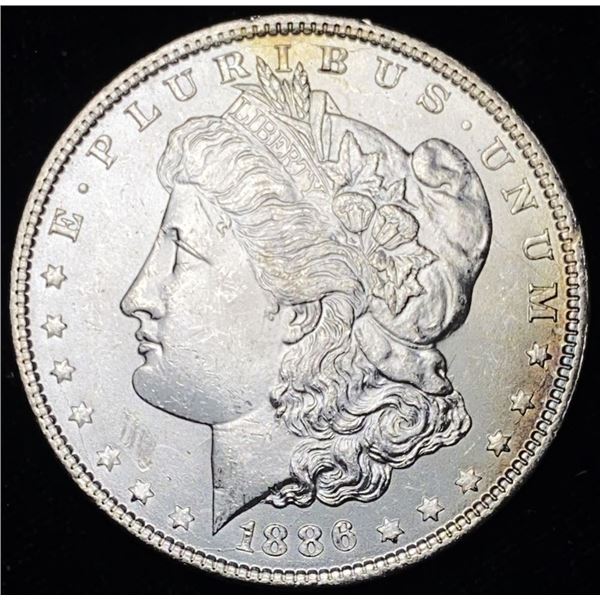 1886 Morgan Silver Dollar Toned MS64
