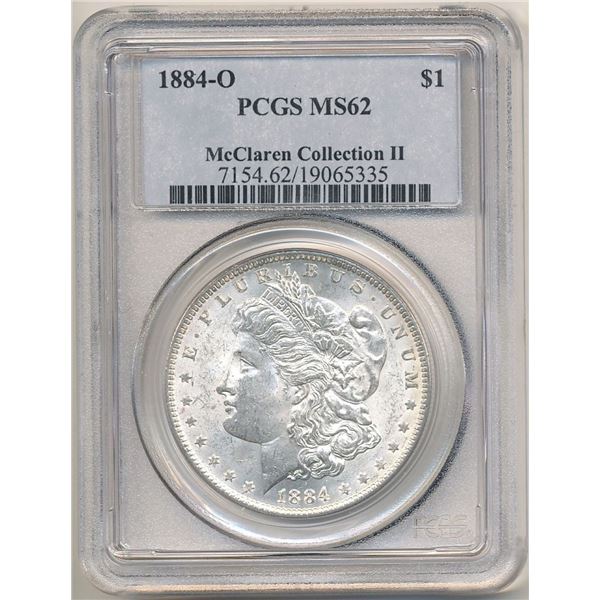 1884-O Morgan Silver Dollar PCGS MS62