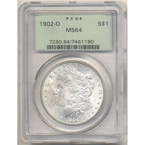 1902-O Morgan Silver Dollar PCGS MS64 OGH