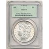 Image 1 : 1887 Morgan Silver Dollar PCGS MS64 OGH