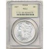 Image 1 : 1887 Morgan Silver Dollar PCGS MS64 OGH