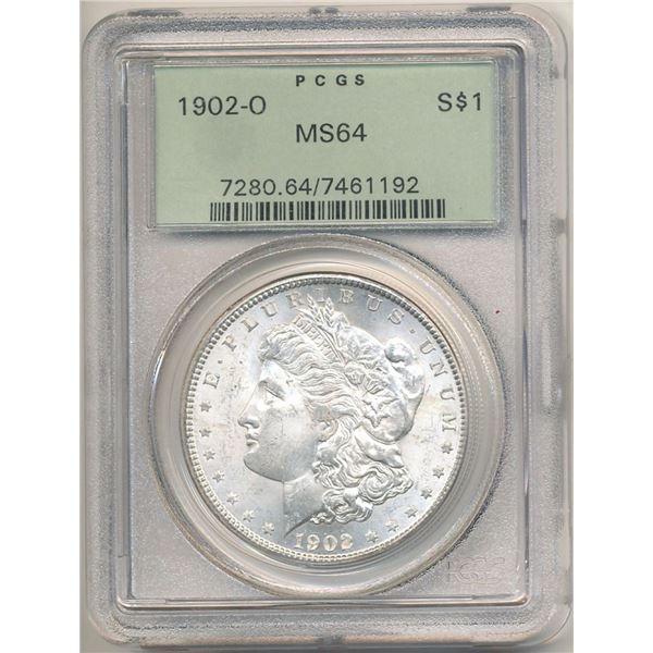 1902-O Morgan Silver Dollar PCGS MS64 OGH