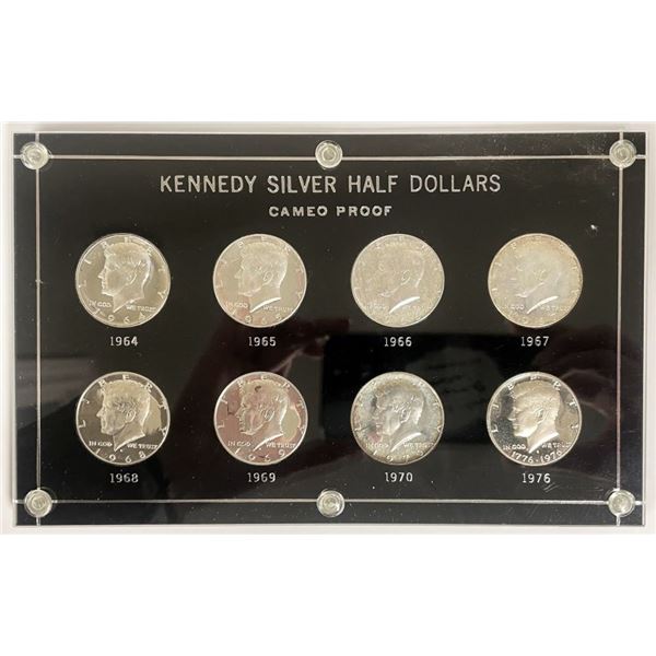 1964-1976 Kennedy Proof Silver Half Dollar (8-coins)