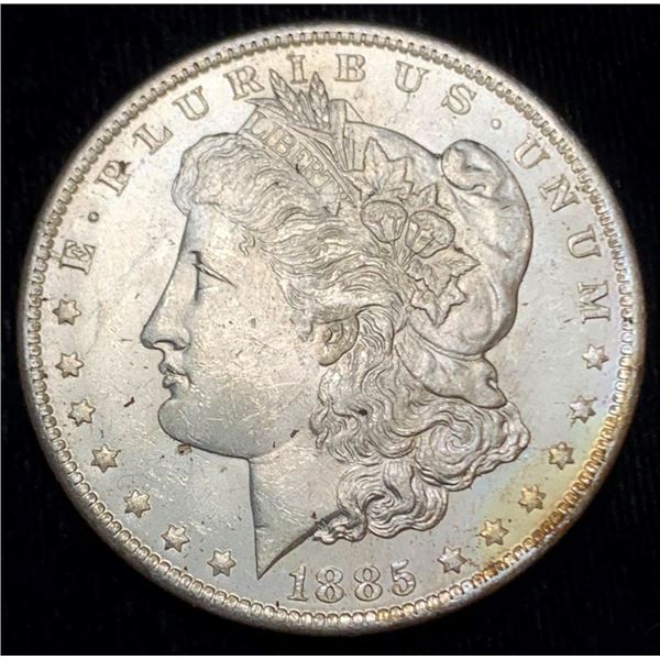 Rusty 1885-O Morgan Silver Dollar MS64 Details