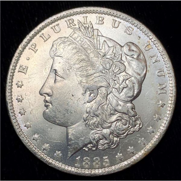 Rusty 1885-O Morgan Silver Dollar MS64 Details