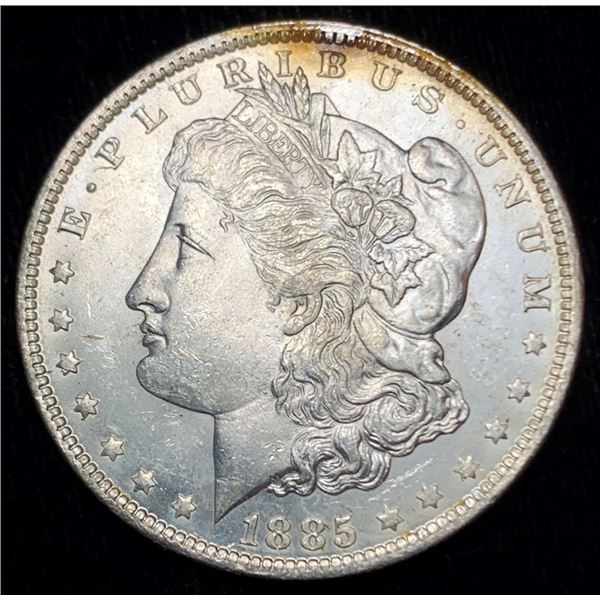Rusty 1885-O Morgan Silver Dollar MS64 Details