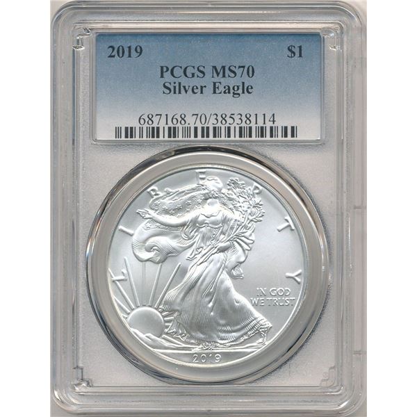 2019 American Silver Eagle PCGS MS70