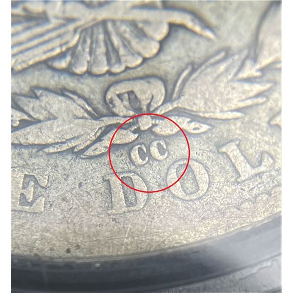 Key Date 1889-CC Morgan Silver Dollar Genuine