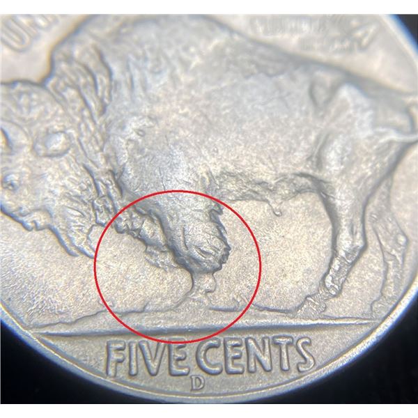 Key Date 1937-D 3 Legged Buffalo Nickel MS62