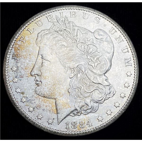 Pretty Color 1884-CC Morgan Silver Dollar MS63