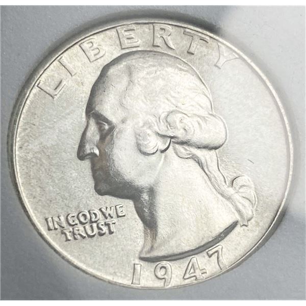 1947-D Washington Silver Quarter MS67