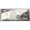 Image 2 : $100 Federal Reserve Note Design 4 ozt .999 Silver