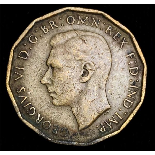 1946 Great Britian 3 Pence Key Date