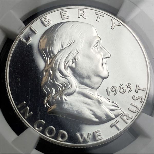 1963 Franklin Silver Half Dollar NGC PF67