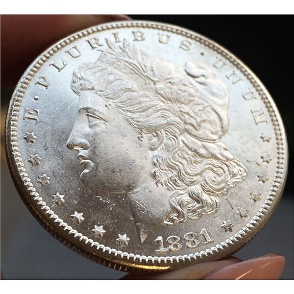 1881-S Morgan Silver Dollar MS64 Semi PL