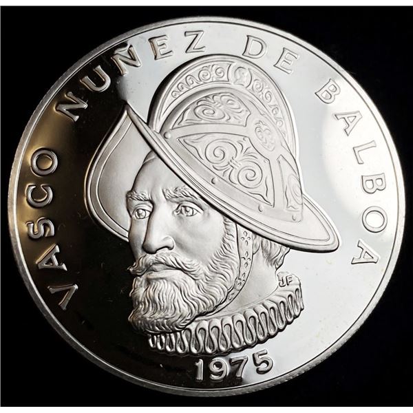 1975 Panama Proof .925 Silver 1 Balboa .795 ozt ASW