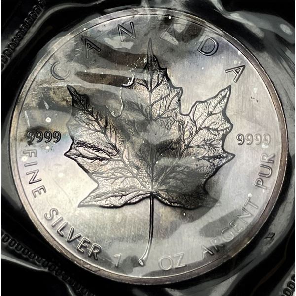 1989 Canada $5 Maple Leaf 1 ozt .9999 Silver