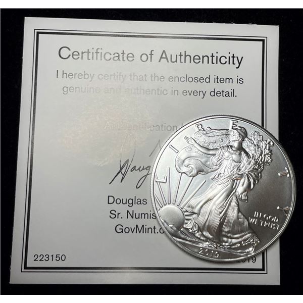 2019 American Silver Eagle