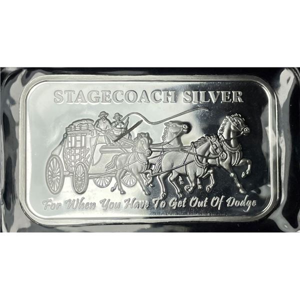 Stagecoach Silver 1 ozt .999 Silver Bar