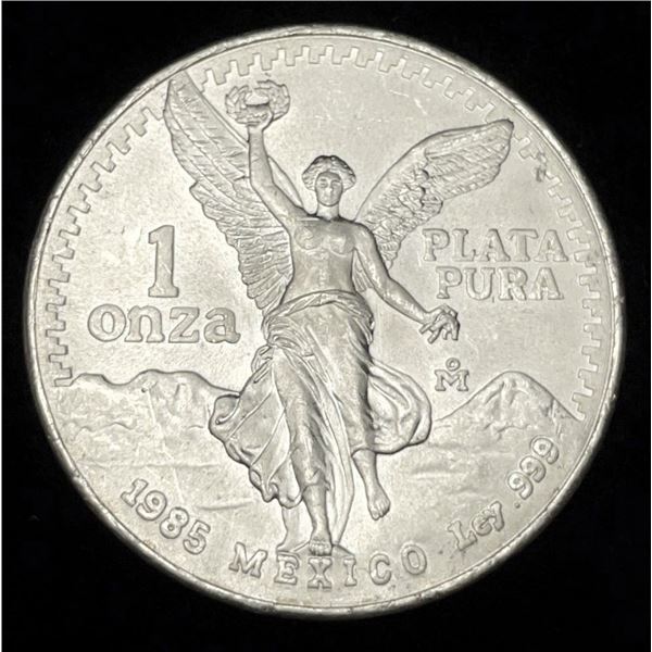 1985 Mexico Libertad 1 ozt .999 Silver
