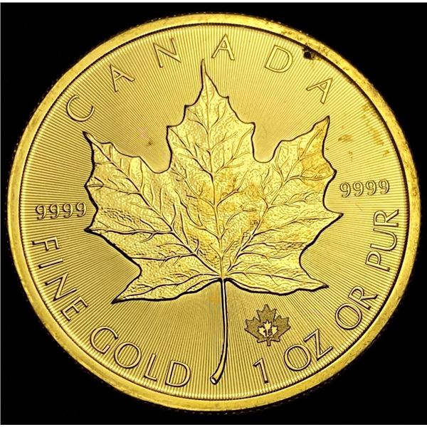 Last Minute! 2015 Canada $50 Maple Leaf 1 ozt .9999 Gold