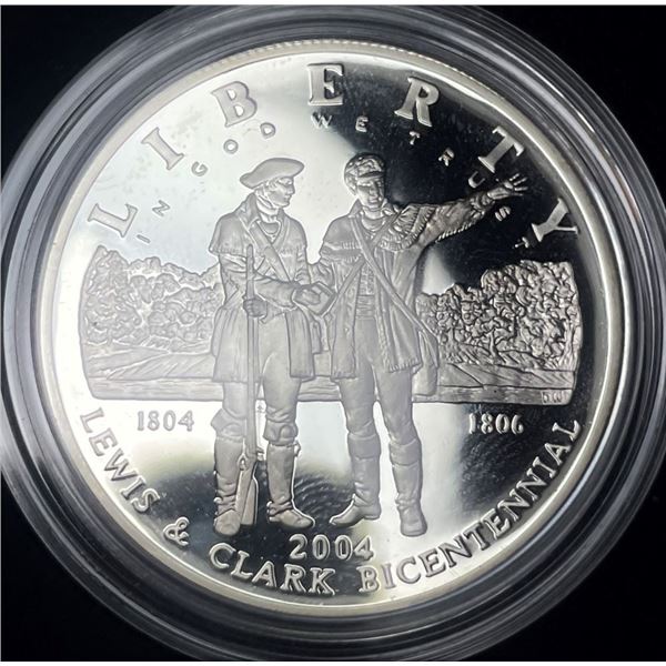 2004 Lewis and Clark U.S. Proof Silver Commemorative Dollar MS69